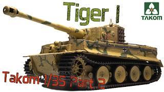 Tiger I "Otto Carius"  - Part 2 Painting & Chipping - Takom 1/35 Tank Model Build