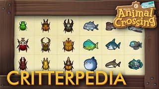 Animal Crossing: New Horizons - Complete Critterpedia (All Fish & Bugs)