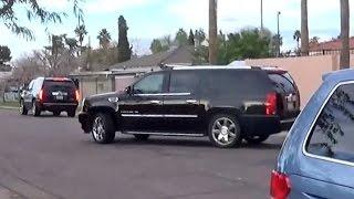 X17 EXCLUSIVE - Kim Kardashian And Kanye West Beef Up Security While Visiting Phoenix Estate