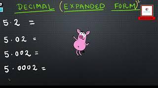  Expanded Form of Decimal Numbers  | Write Decimals in the Expanded Form |