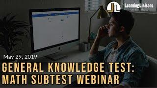 FTCE Prep | General Knowledge Test Webinar | GK Math Practice