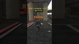 Пов: сказали гулять до 21:00 я в 20:59 #shotrs #gta5