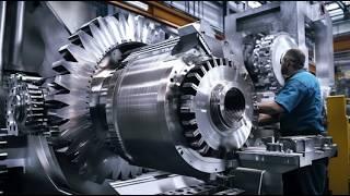 How Giant Machine & Steel Ring Are Made. Spring Manufacturing Process & CNC Machine In Working