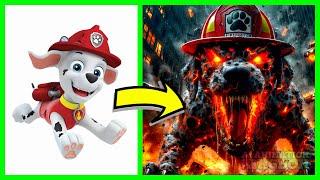 Paw Patrol as Elemental Monsters: The World Falls | Ai Animation Kingdom 2