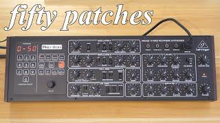 Behringer Pro 800 Fifty Patches