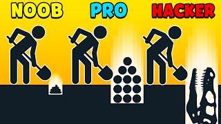 NOOB vs PRO vs HACKER - Dig Deep