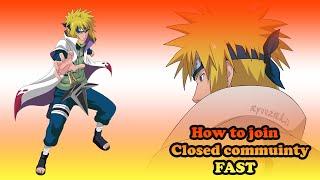 How to get into closed community FAST||Shinobi life 2