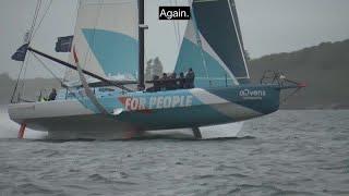 IMOCAs Leg #1 Guyader Bermudes 1,000 Brest to Fastnet Rock. Report and Onboard Footage (Eng Subs)