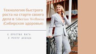 Технология быстрого роста на старте своего дела в Siberian Wellness (Сибирское здоровье)