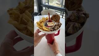 *ASMR* CHICK-FIL-A STANLEY! #asmr #restock #kitchen #stanleytumbler #chickfila #lunch #fastfood