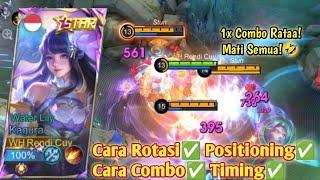 ROTASI KAGURA DI EARLY BIAR NGEBANTAI + KILL BNYK! BUILD KAGURA TERSAKIT 2024 -KAGURA GAMEPLAY-MLBB