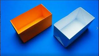 How to make a box out of paper. Origami box