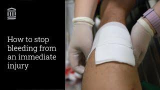 How to Stop Bleeding from an Immediate Injury | In Case of Emergency | Mass General Brigham