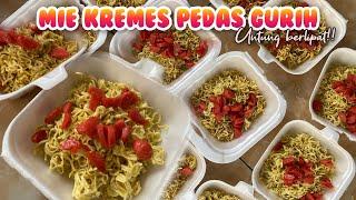 IDE JUALAN Rp.2.000, MIE KREMES PEDAS GURIH TOPING SOSIS