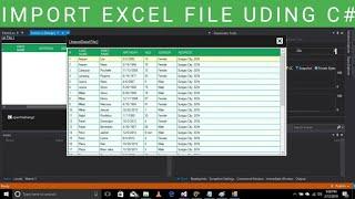 Import Data From Excel File To C# DataGridView