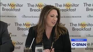 Christian Science Monitor Breakfast with Ronna McDaniel, November 18, 2021