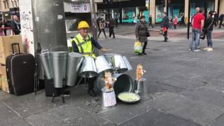 The Techno Tin Bin Man (And His Dancing Cats)