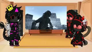 Godzilla and M.U.T.O.S react to Godzilla 2014 in 2 minutes|by @slick4785|my ocs gacha react