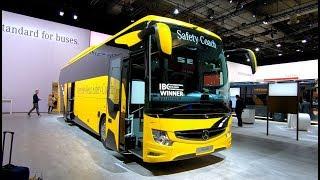 MB Mercedes Benz safety coach tourismo tourist travel bus new model walkaround and interior K1027