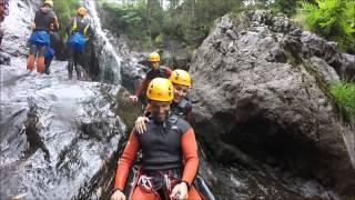 Canyoning Pedro Guedes e Kelly Baron