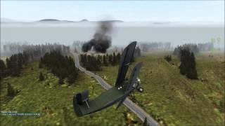 Bi-Plane Kamikaze to Skalka Base