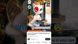 this talking Angela is scary she have a camera in here eye and they kidnapped the kids and to die 