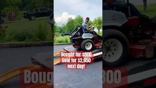 $1,250 profit in one day!! #exmark #mower #sale #zeroturn #lawn #lawnmowing #mowing #lawncare #flip
