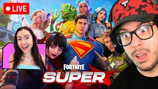 LIVE! - Playing SUPER SEASON 3 with MY WIFE! (Fortnite)