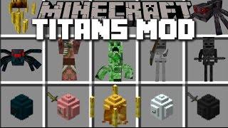 Minecraft MOB TITANS MOD / MAKE ANY MOB GIANT AND FIGHT THE TITANS!! Minecraft