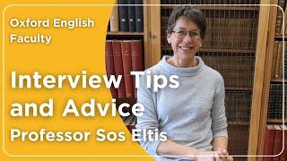 Interview Tips and Advice - Professor Sos Eltis