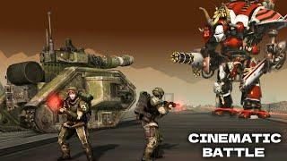 WARHAMMER 40K CINEMATIC BATTLE: Imperial Guard vs Blood Legion - Men of War: Assault Squad 2