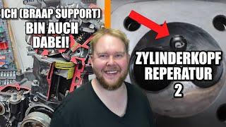 Zylinderkopf zusammenbauen bei @BraapSupport  Teil 2. Es sieht gut aus für den Buggy aus der Hölle!