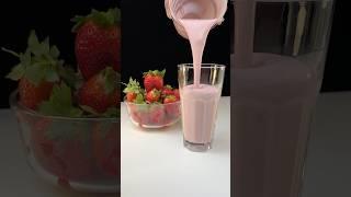 Strawberry milkshake#shorts