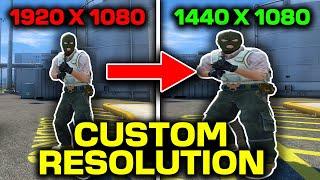 How to Play CSGO on CUSTOM Resolutions (1440x1080 & More!)