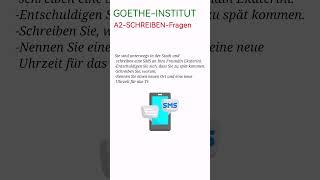 GOETHE-INSTITUT  A2-SCHREIBEN-Fragen-Ein Briefschreiben-Aufgabe in der Goethe-Prüfung