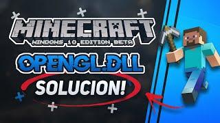 Solucion Error OpenGL en Minecraft en Windows 10/8/7 [2024]