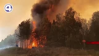 Из-за сильных пожаров перекрыто движение по Пермскому тракту