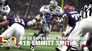 #18: Emmitt Smith SB XXVIII Highlights | Cowboys vs  Bills | Top 50 Super Bowl Performances