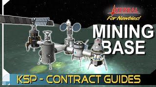 Constructing a Mining Base on Minmus | KERBAL SPACE PROGRAM Contract Tutorials