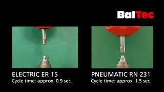 BalTec: radial riveting ELECTRIC vs PNEUMATIC