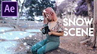 How to Create a SNOW SCENE - VFX - Simple After Effects Tutorial