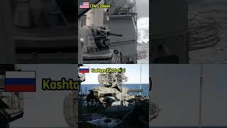 Kashtan CIWS  vs Phalanx CIWS  – Close-In Defense Showdown! #shorts #military #warzone  #army