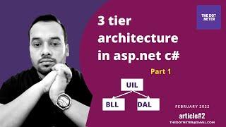 Video#2: 3 Tier Architecture in Asp.net (C#)