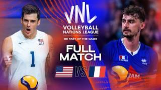 5-Sets Battle for Semi-Final Spot!  USA vs. France - Quarter Finals | VNL 2023