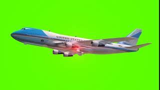 american plane Green Screen - американский самолет хромакей