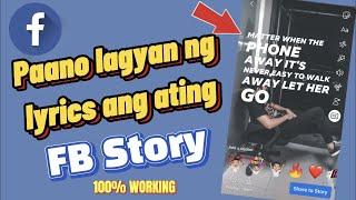 How to Add Lyrics in Facebook Story | Android/IOS | 100% WORKING! | No need Editing Apps