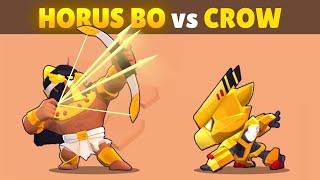 HORUS BO vs GOLD MECHA CROW | 1v1 | Best Skin in Brawl Stars?