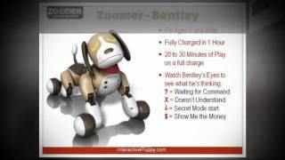 Zoomer Interactive Puppy Bentley Features