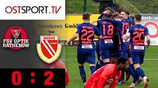 Abgezockt - Energie überwintert dank Sieg auf Platz 2: Rathenow - Cottbus 0:2 | Regionalliga Nordost