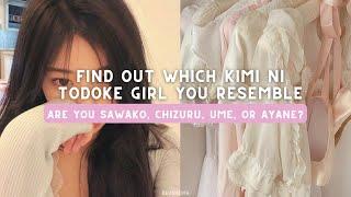 kimi ni todoke quiz  | are you sawako, chizuru, kurumi, or ayane? 